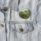 Monet Kunstenaars Tuin in Argenteuil Schilderij Ronde Button 5,7 Cm (In situ)