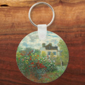 Monet Kunstenaars Tuin in Argenteuil Schilderij Sleutelhanger (Voorkant)