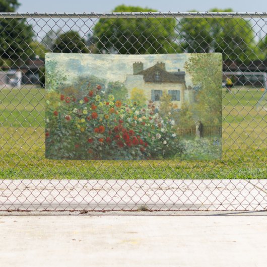 Monet Kunstenaars Tuin in Argenteuil Schilderij Spandoek (Insitu)