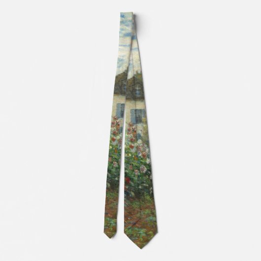 Monet Kunstenaars Tuin in Argenteuil Schilderij Stropdas (Achterkant)