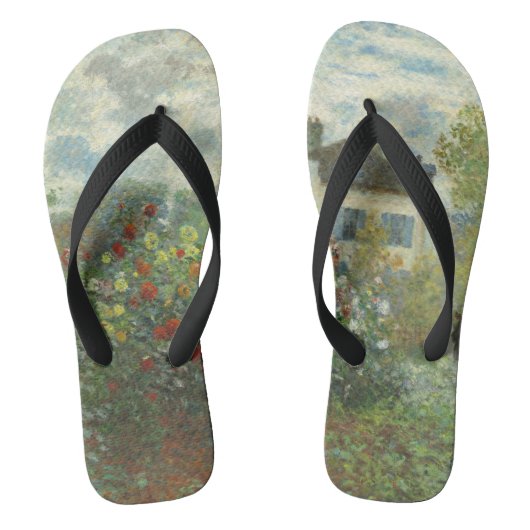 Monet Kunstenaars Tuin in Argenteuil Schilderij Teenslippers (Voetbed)