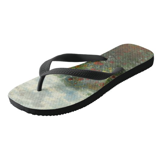 Monet Kunstenaars Tuin in Argenteuil Schilderij Teenslippers (Schuin)