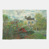 Monet Kunstenaars Tuin in Argenteuil Schilderij Theedoek (Horizontaal)