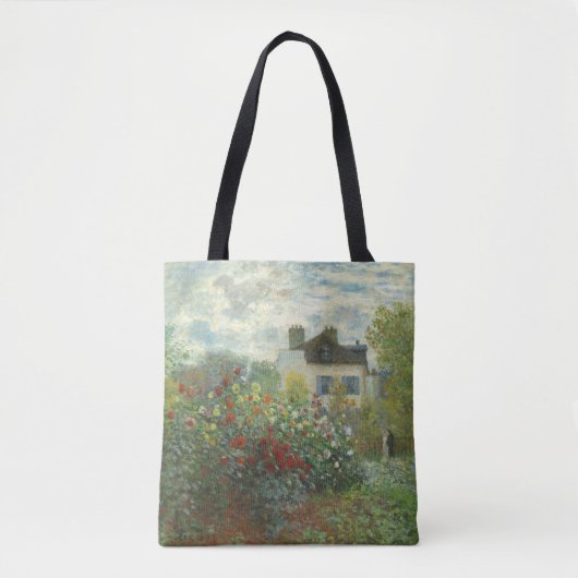 Monet Kunstenaars Tuin in Argenteuil Schilderij Tote Bag (Voorkant)