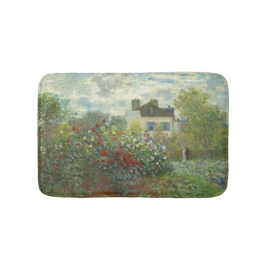 Monet Kunstenaarstuin in Argenteuil Schilderij Badmat (Voorkant)