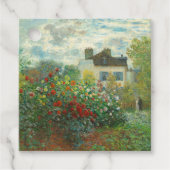 Monet Kunstenaarstuin in Argenteuil Schilderij Bedankjes Labels (Voorkant)