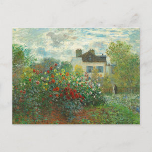 Monet Kunstenaarstuin in Argenteuil Schilderij Briefkaart