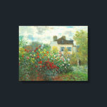 Monet Kunstenaarstuin in Argenteuil Schilderij Canvas Afdruk<br><div class="desc">Claude Monet - De tuin van de kunstenaar in Argenteuil (Een hoek van de tuin met Dahlias) door Claude Monet,  1873 in de National Gallery of Art. Een prachtig buitenscène door de vader van het Impressionisme.</div>