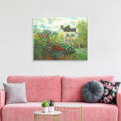 Monet Kunstenaarstuin in Argenteuil Schilderij Canvas Afdruk (Insitu (Woonkamer))