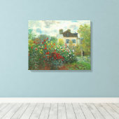 Monet Kunstenaarstuin in Argenteuil Schilderij Canvas Afdruk (Insitu (Houten vloer))