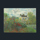 Monet Kunstenaarstuin in Argenteuil Schilderij Deurmat<br><div class="desc">Claude Monet - De tuin van de kunstenaar in Argenteuil (Een hoek van de tuin met Dahlias) door Claude Monet,  1873 in de National Gallery of Art. Een prachtig buitenscène door de vader van het Impressionisme.</div>