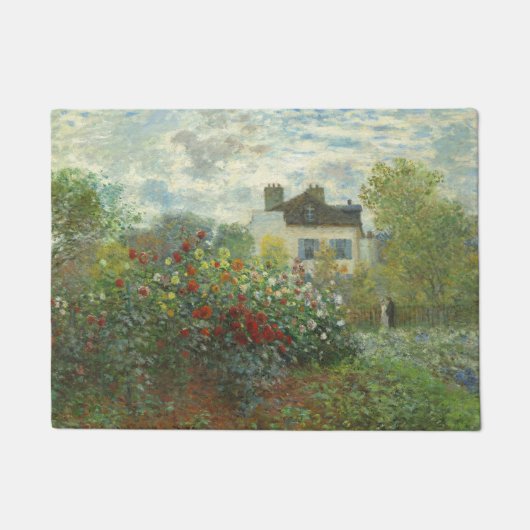 Monet Kunstenaarstuin in Argenteuil Schilderij Deurmat (Voorkant)