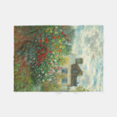 Monet Kunstenaarstuin in Argenteuil Schilderij Fleece Deken (Voorkant (Horizontaal))
