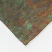 Monet Kunstenaarstuin in Argenteuil Schilderij Fleece Deken (Hoek)