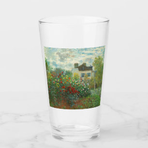 Monet Kunstenaarstuin in Argenteuil Schilderij Glas