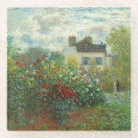 Monet Kunstenaarstuin in Argenteuil Schilderij Glazen Onderzetter<br><div class="desc">Claude Monet - De tuin van de kunstenaar in Argenteuil (Een hoek van de tuin met Dahlias) door Claude Monet,  1873 in de National Gallery of Art. Een prachtig buitenbeeld van de vader van het Impressionisme.</div>