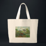 Monet Kunstenaarstuin in Argenteuil Schilderij Grote Tote Bag<br><div class="desc">Claude Monet - De tuin van de kunstenaar in Argenteuil (Een hoek van de tuin met Dahlias) door Claude Monet,  1873 in de National Gallery of Art. Een prachtig buitenbeeld van de vader van het Impressionisme.</div>