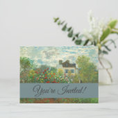 Monet Kunstenaarstuin in Argenteuil Schilderij Kaart (Staand voorkant)