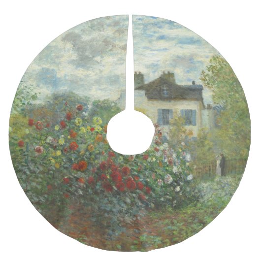 Monet Kunstenaarstuin in Argenteuil Schilderij Kerstboom Rok (Voorkant)