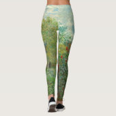 Monet Kunstenaarstuin in Argenteuil Schilderij Leggings (Achterkant)