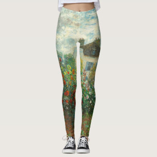 Monet Kunstenaarstuin in Argenteuil Schilderij Leggings
