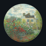 Monet Kunstenaarstuin in Argenteuil Schilderij Magneet<br><div class="desc">Claude Monet - De tuin van de kunstenaar in Argenteuil (Een hoek van de tuin met Dahlias) door Claude Monet,  1873 in de National Gallery of Art. Een prachtig buitenscène door de vader van het Impressionisme.</div>