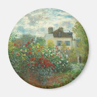 Monet Kunstenaarstuin in Argenteuil Schilderij Magneet