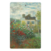 Monet Kunstenaarstuin in Argenteuil Schilderij Mini Klembord (Achterkant)