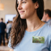 Monet Kunstenaarstuin in Argenteuil Schilderij Naambadge
