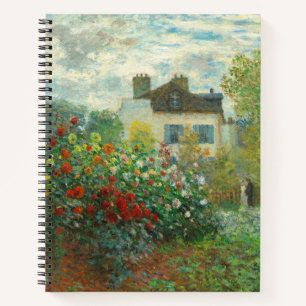 Monet Kunstenaarstuin in Argenteuil Schilderij Notitieboek