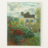 Monet Kunstenaarstuin in Argenteuil Schilderij Planner (Achterkant)