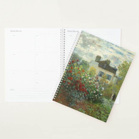 Monet Kunstenaarstuin in Argenteuil Schilderij Planner (Display)