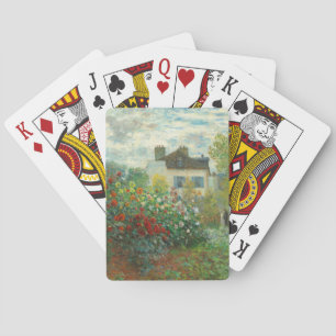 Monet Kunstenaarstuin in Argenteuil Schilderij Pokerkaarten