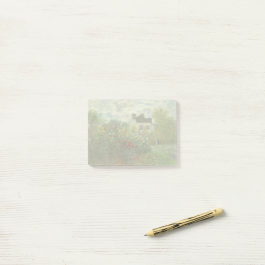 Monet Kunstenaarstuin in Argenteuil Schilderij Post-it® Notes (Op bureau)