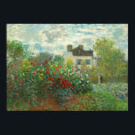 Monet Kunstenaarstuin in Argenteuil Schilderij Poster<br><div class="desc">Claude Monet - De tuin van de kunstenaar in Argenteuil (Een hoek van de tuin met Dahlias) door Claude Monet,  1873 in de National Gallery of Art. Een prachtig buitenscène door de vader van het Impressionisme.</div>