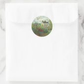 Monet Kunstenaarstuin in Argenteuil Schilderij Ronde Sticker (Tas)