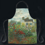 Monet Kunstenaarstuin in Argenteuil Schilderij Schort<br><div class="desc">Claude Monet - De tuin van de kunstenaar in Argenteuil (Een hoek van de tuin met Dahlias) door Claude Monet,  1873 in de National Gallery of Art. Een prachtig buitenscène door de vader van het Impressionisme.</div>