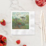 Monet Kunstenaarstuin in Argenteuil Schilderij Servet<br><div class="desc">Claude Monet - De tuin van de kunstenaar in Argenteuil (Een hoek van de tuin met Dahlias) door Claude Monet,  1873 in de National Gallery of Art. Een prachtig buitenscène door de vader van het Impressionisme.</div>
