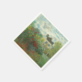 Monet Kunstenaarstuin in Argenteuil Schilderij Servet (Hoek)