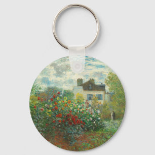 Monet Kunstenaarstuin in Argenteuil Schilderij Sleutelhanger
