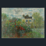 Monet Kunstenaarstuin in Argenteuil Schilderij Snijplank<br><div class="desc">Claude Monet - De tuin van de kunstenaar in Argenteuil (Een hoek van de tuin met Dahlias) door Claude Monet,  1873 in de National Gallery of Art. Een prachtig buitenbeeld van de vader van het Impressionisme.</div>