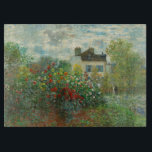 Monet Kunstenaarstuin in Argenteuil Schilderij Snijplank<br><div class="desc">Claude Monet - De tuin van de kunstenaar in Argenteuil (Een hoek van de tuin met Dahlias) door Claude Monet,  1873 in de National Gallery of Art. Een prachtig buitenlands scène door de vader van het Impressionisme.</div>