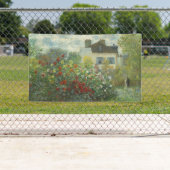 Monet Kunstenaarstuin in Argenteuil Schilderij Spandoek (Insitu)