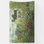 Monet Kunstenaarstuin in Argenteuil Schilderij Spandoek (Verticaal)