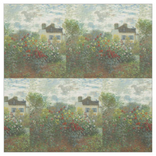Monet Kunstenaarstuin in Argenteuil Schilderij Stof