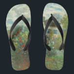 Monet Kunstenaarstuin in Argenteuil Schilderij Teenslippers<br><div class="desc">Claude Monet - De tuin van de kunstenaar in Argenteuil (Een hoek van de tuin met Dahlias) door Claude Monet,  1873 in de National Gallery of Art. Een prachtig buitenlands scène door de vader van het Impressionisme.</div>