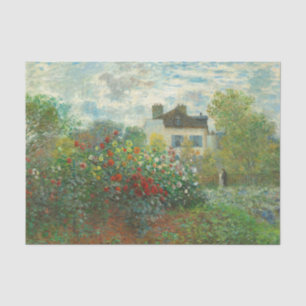 Monet Kunstenaarstuin in Argenteuil Schilderij Tissuepapier