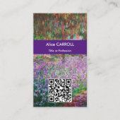 Monet - Kunstenaarstuin in Giverny - QR Code Visitekaartje (Voorkant)