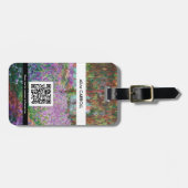 Monet - Kunstentuin in Giverny - QR-code Bagagelabel (Voorkant horizontaal)