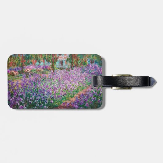 Monet - Kunstentuin in Giverny - QR-code Bagagelabel (Achterkant horizontaal)